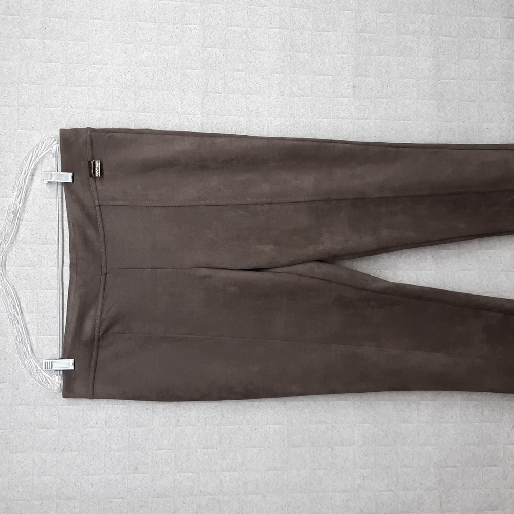 Calvin Klein Women's Taupe Faux-Suede Leggings - NWOT